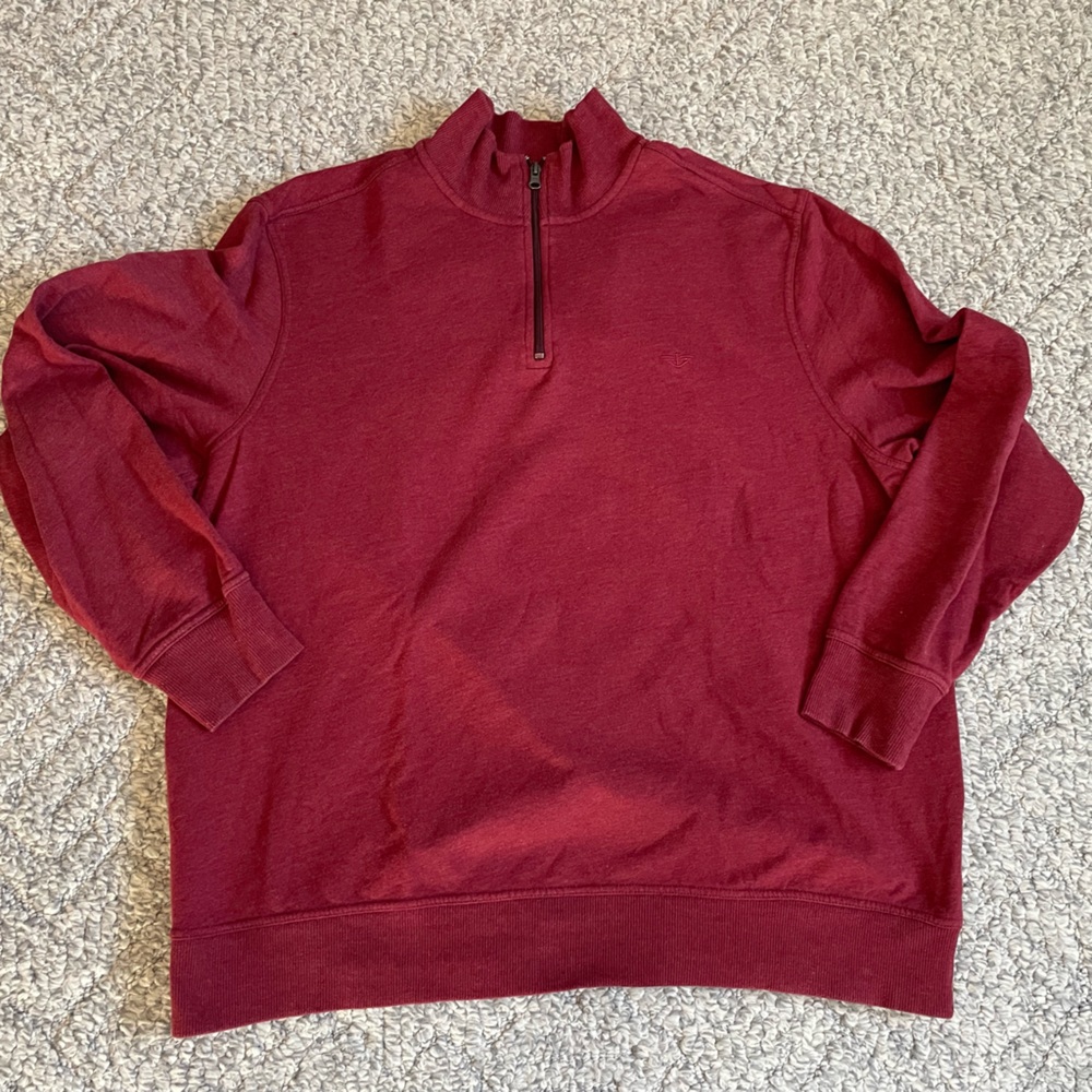 Mens Dockers XL 1/4 zip sweater